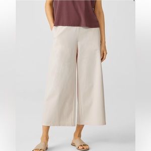 NWT Eileen Fisher Organic Cotton Ponte Wide-Leg Pant